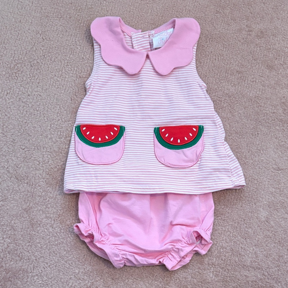 Stitchy Fish Pink Watermelon set